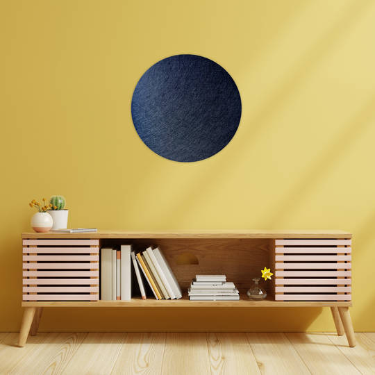 ROUND POLYESTER PINBOARD | 600mm | Black